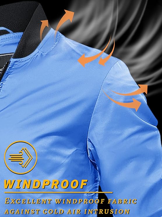 TACVASEN Men's Jackets Baseball Jacket Casual Smart Lightweight Windbreaker Jackets Summer Outdoor Jacket